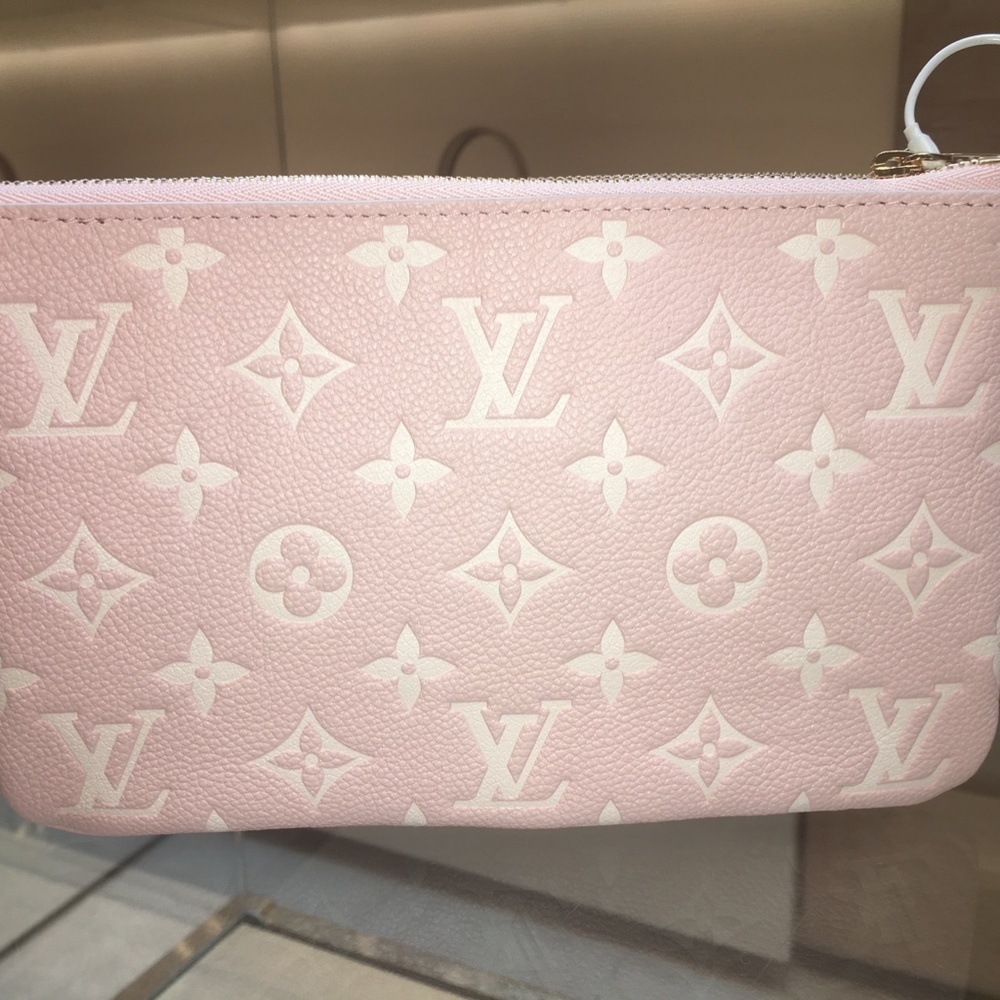Louis Vuitton Empreinte Double Zip Pochette Candy Pink Limited Edition Brand New - Picture 3 of 6